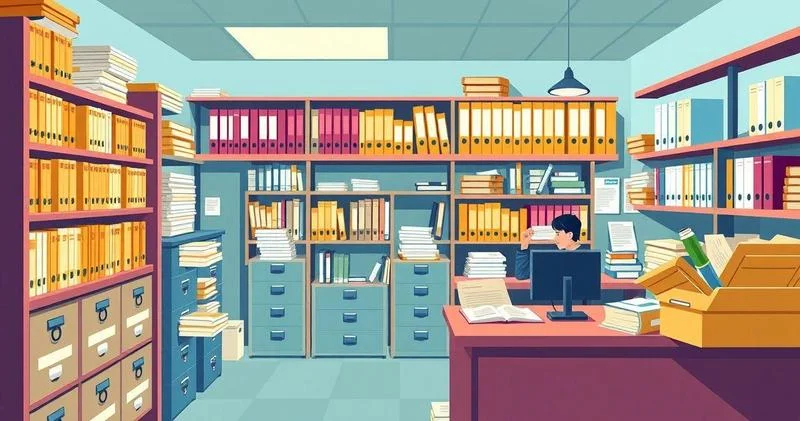 Arquivamento de documentos em cartório