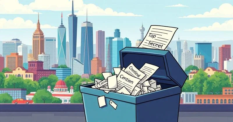 Descarte de documentos confidenciais