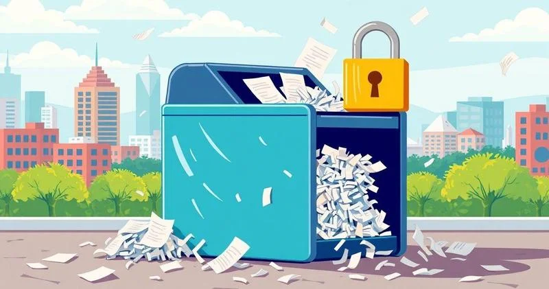 Descarte de documentos confidenciais em Linhares