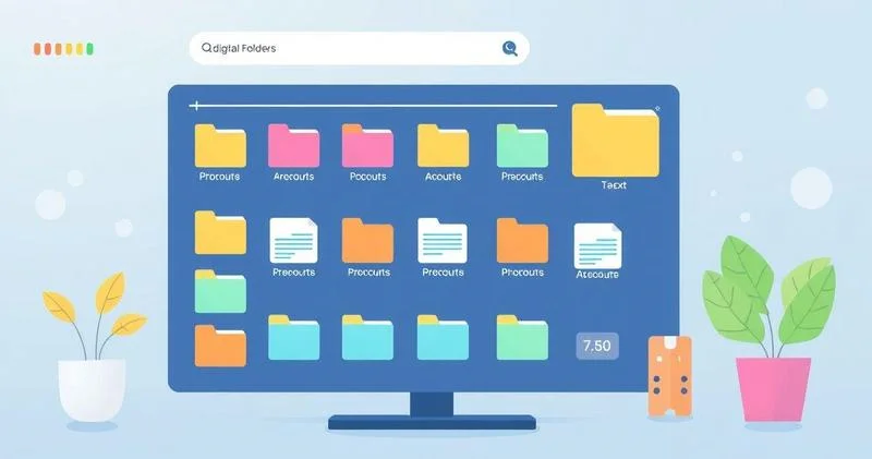 Organização de pastas e arquivos digitais